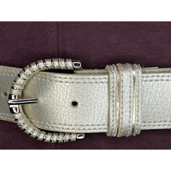 Nine west belt Genuine leather gold y2k small - Picture 2 of 10